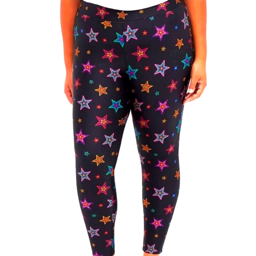 ❤️NWT TORRID SPARKLY STARS FULL LENGTH LIQUID LEGGING - PLUS SIZE 1X